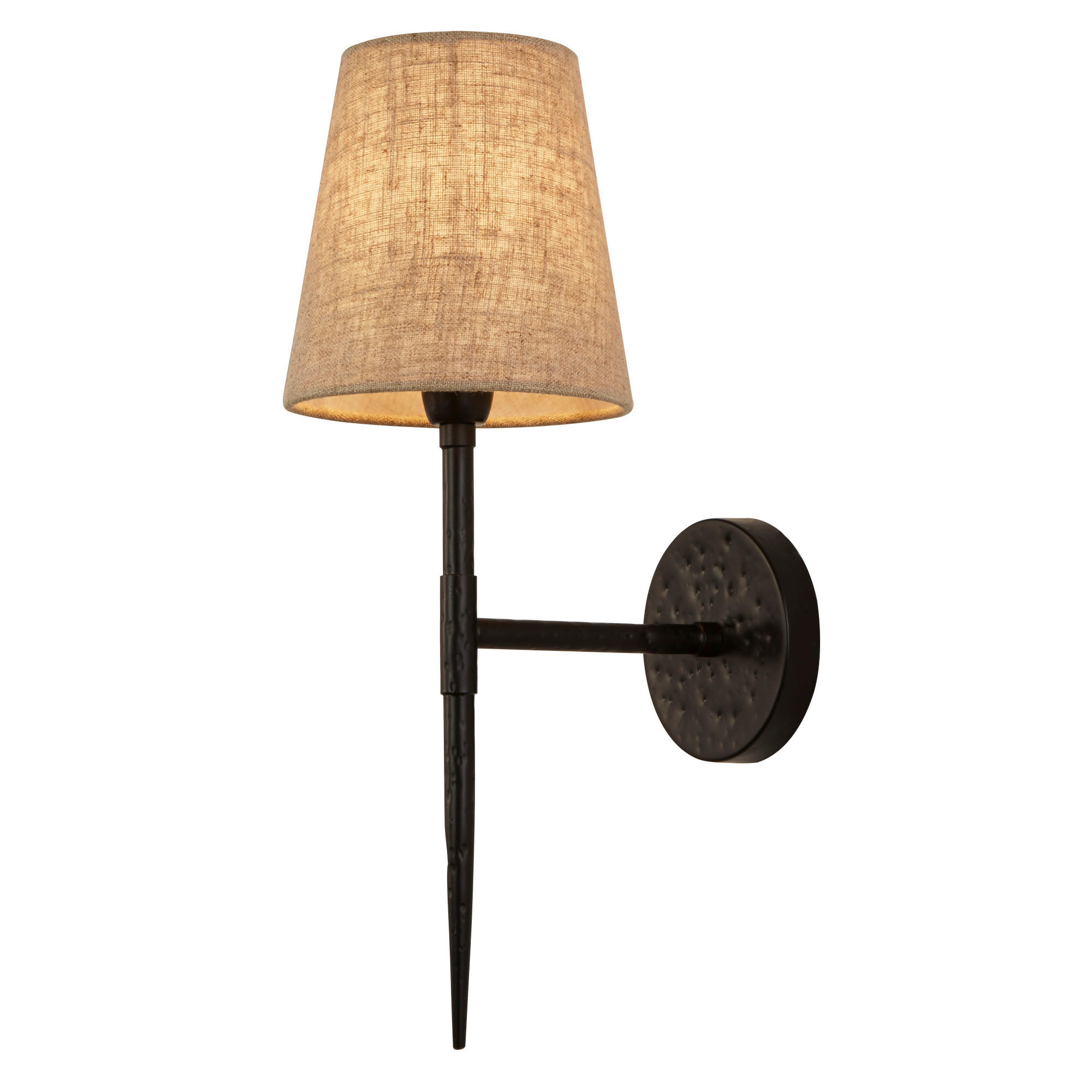 Searchlight Wandleuchte Gothic Schwarz, Beigebraun 43 cm