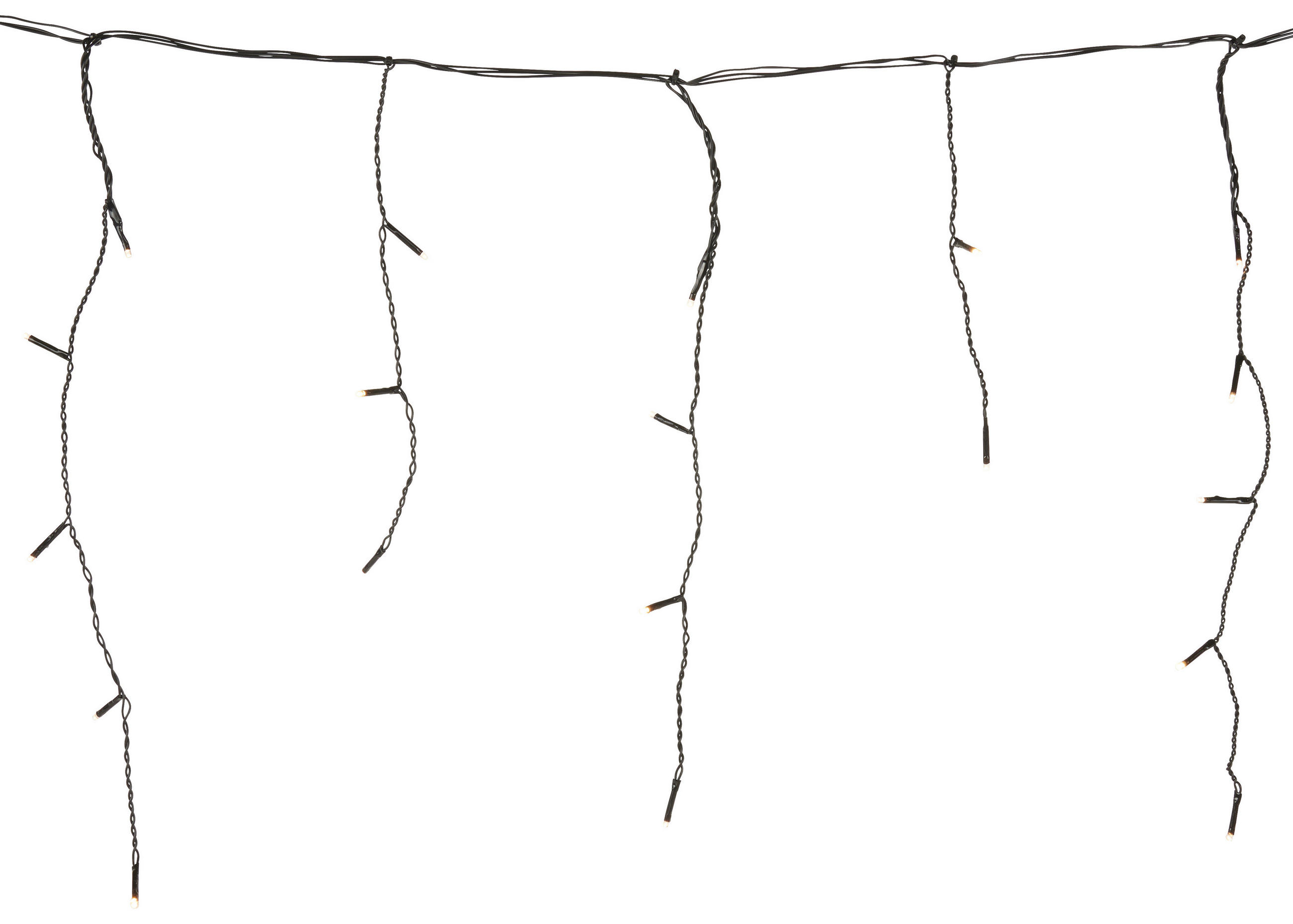 LICHTERKETTE 1100 cm  - Schwarz, Basics, Kunststoff (1100cm)