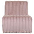 SESSEL in Cord Rosa  - Schwarz/Rosa, KONVENTIONELL, Kunststoff/Textil (68/72/89cm) - Carryhome