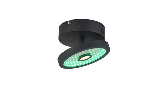 LED-STRAHLER 17/10 cm - Schwarz, LIFESTYLE, Kunststoff/Metall (17/10cm) - Novel
