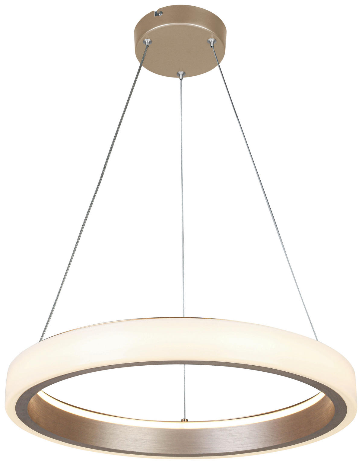 HÄNGELEUCHTE 50/120 cm   - Weiß/Cappuccino, Trend, Kunststoff/Metall (50/120cm) - Collet's Monde