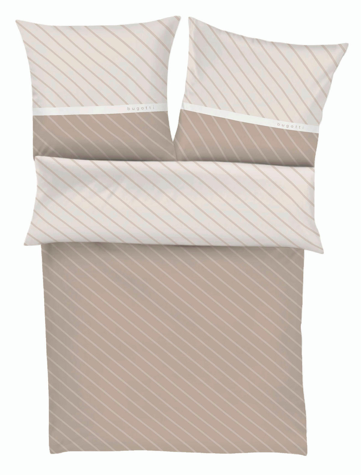 OBOJSTRANNÁ POSTEĽNÁ BIELIZEŇ, makosatén, béžová, 140/200 cm  - béžová, Design, textil (140/200cm) - Bugatti