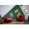SCHLAFSESSEL Jacquard Rot  - Rot/Schwarz, KONVENTIONELL, Kunststoff/Textil (87/95/87cm) - Livetastic