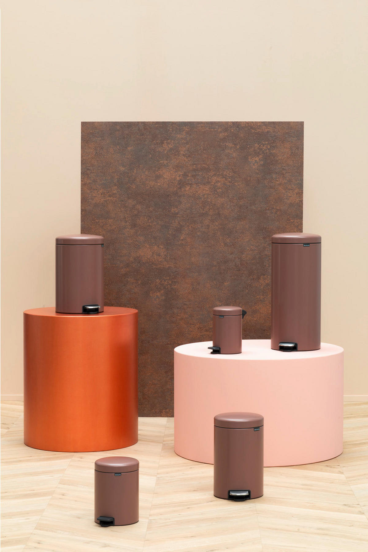 TRETEIMER 3 l  Metall  - Taupe/Anthrazit, Basics, Kunststoff/Metall (16,8/26,4/23,5cm) - Brabantia