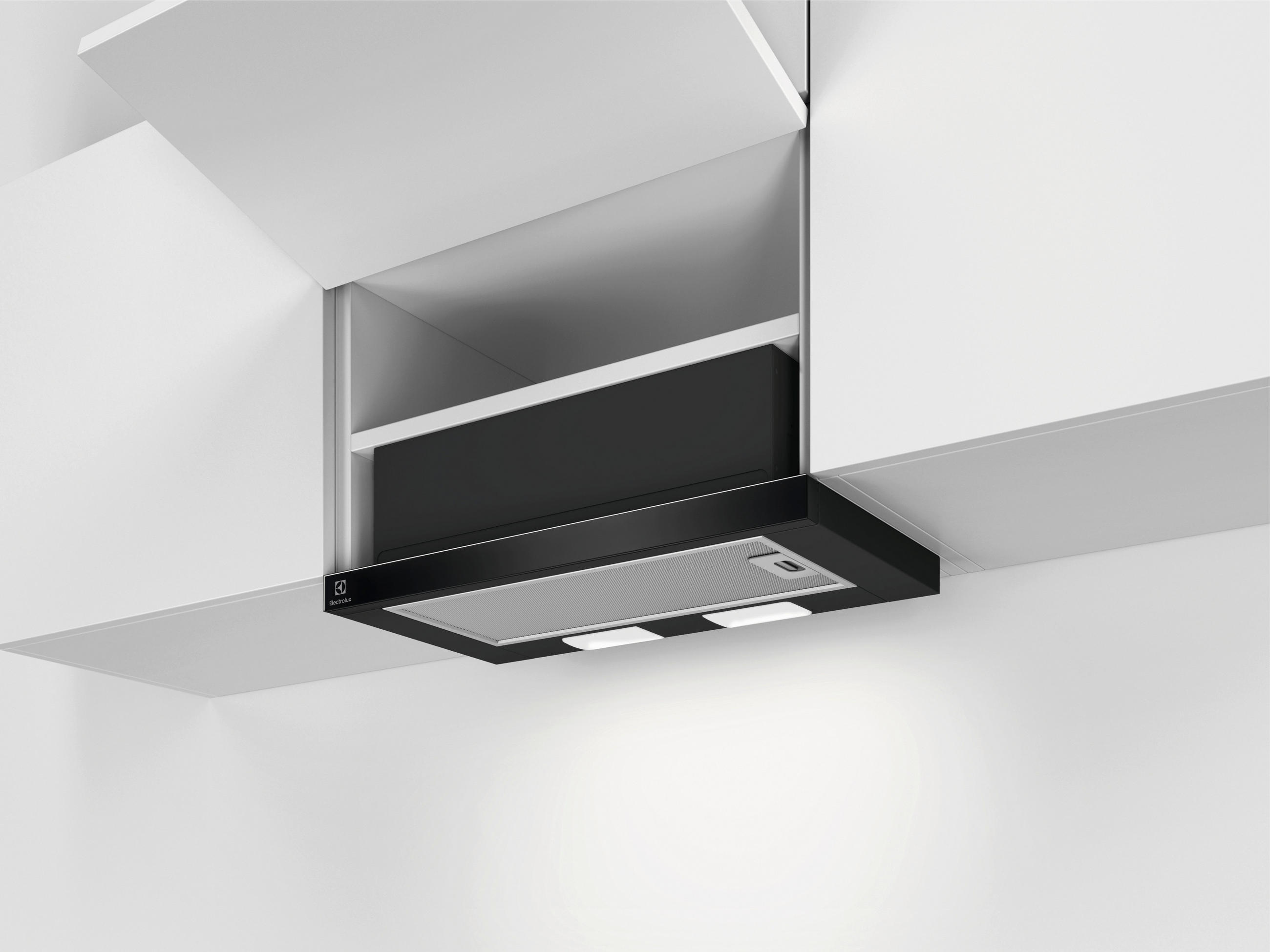 Thumbnail - Electrolux Dunstabzugshaube, Schwarz, Edelstahl, Metall, C, 59.8x17.9x28.4 cm, Arbeitsplatzbeleuchtung, Küchen, Küchenel...