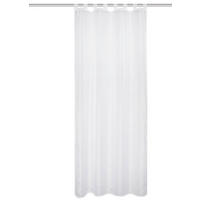 SCHLAUFENVORHANG transparent  - Weiß, Basics, Textil (135/245cm)
