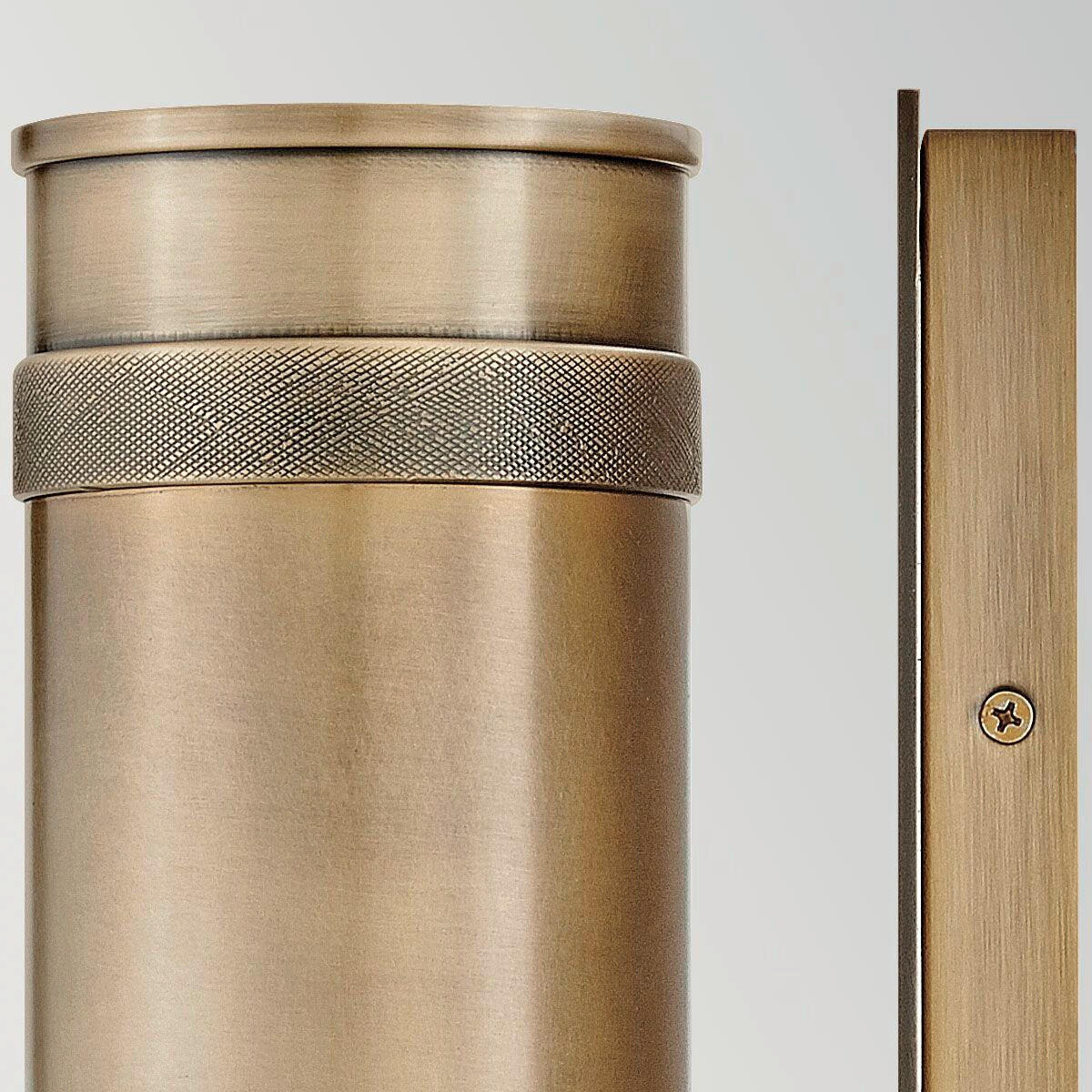 WANDLEUCHTE Hinkley 48,3/12,7/14,7 cm  - Messingfarben, Design, Glas/Metall (48,3/12,7/14,7cm) - Elstead Lighting