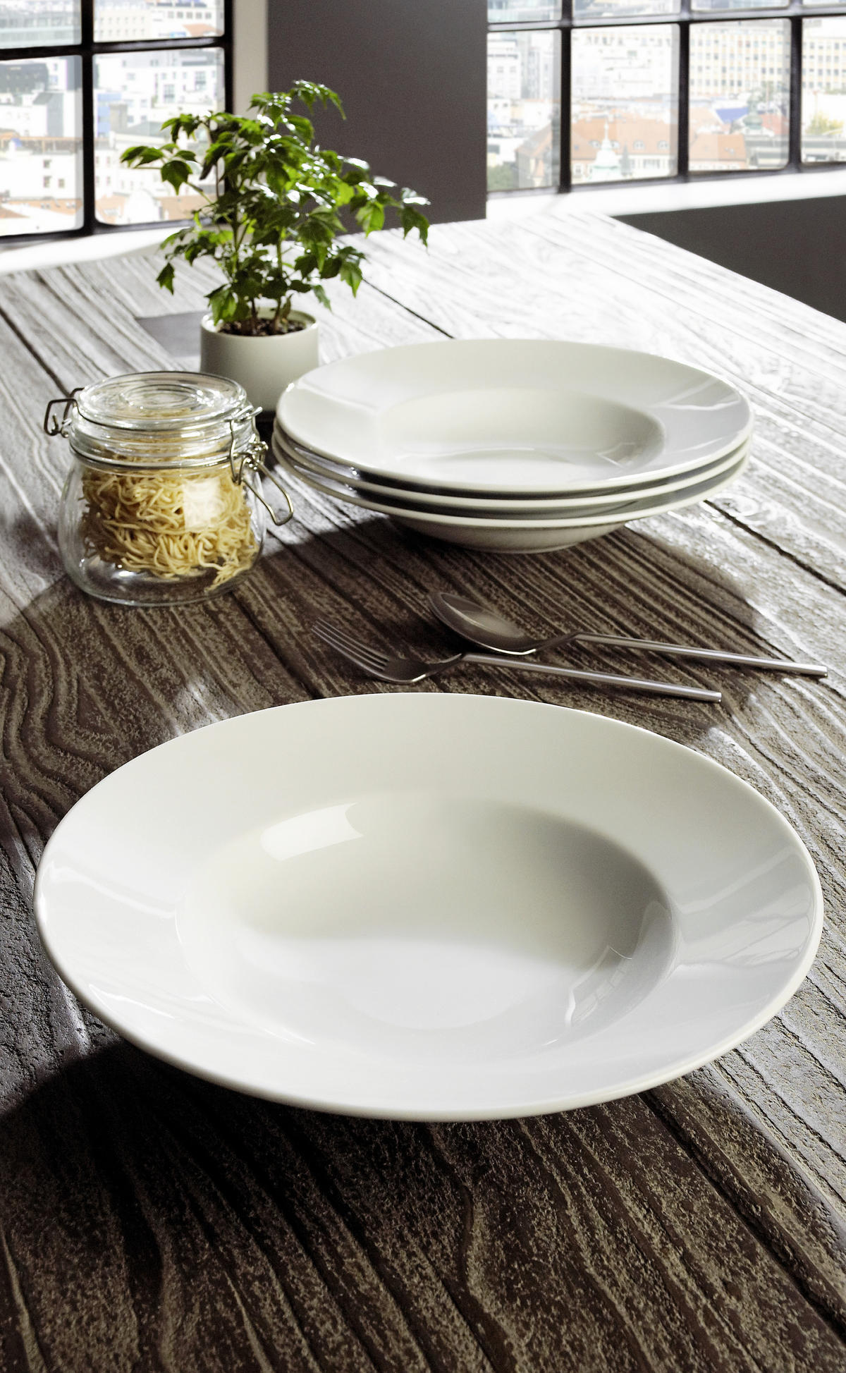 PASTATELLER Lukullus Uni 30 cm  - Weiss, Basics, Keramik (30cm) - Seltmann Weiden