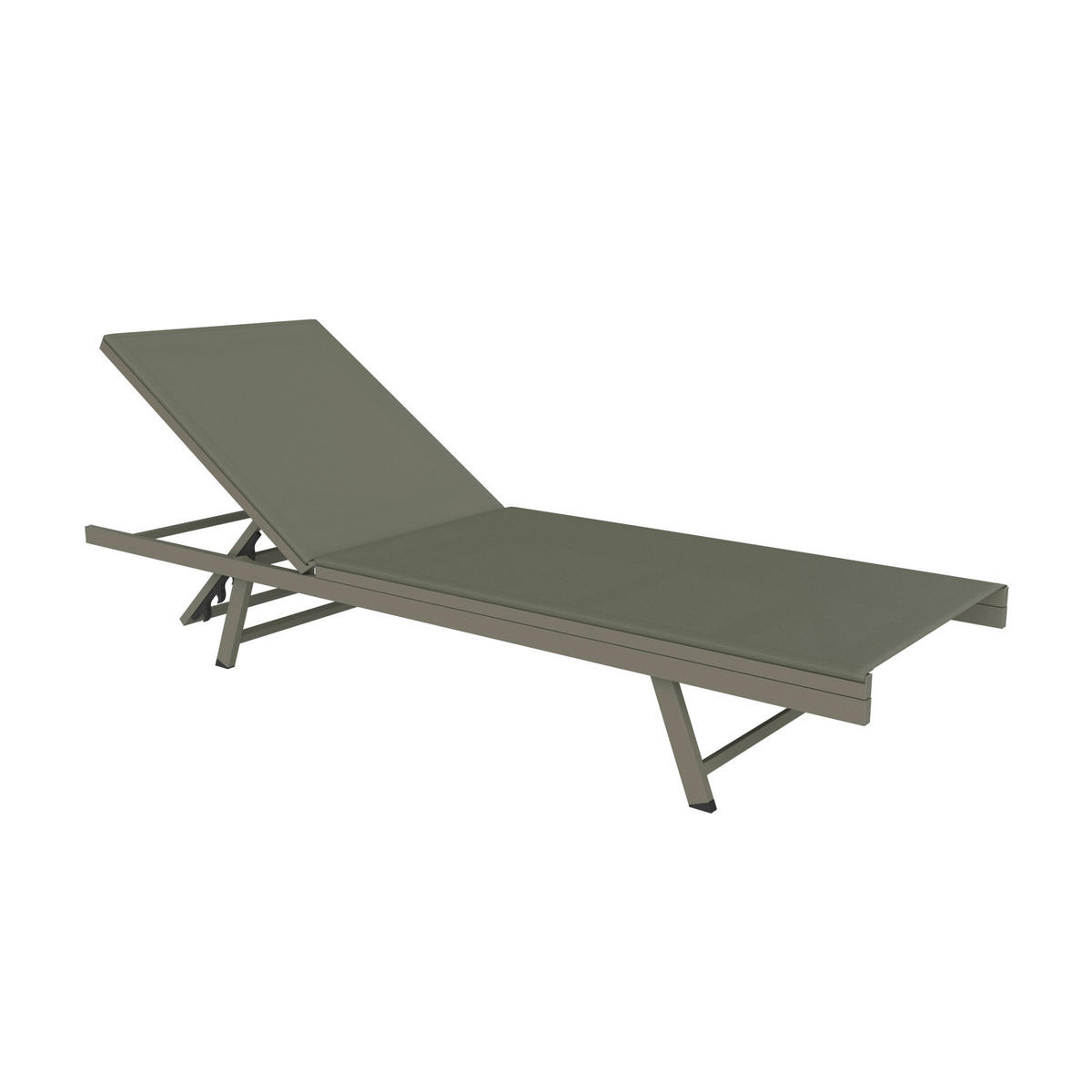 SONNENLIEGE 64/30/197 cm  - Grün, Modern, Textil/Metall (64/30/197cm) - Ambia Garden