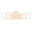 LED-DECKENLEUCHTE 60/22/6 cm   - Ecru/Weiß, Basics, Holzwerkstoff/Kunststoff (60/22/6cm) - Novel