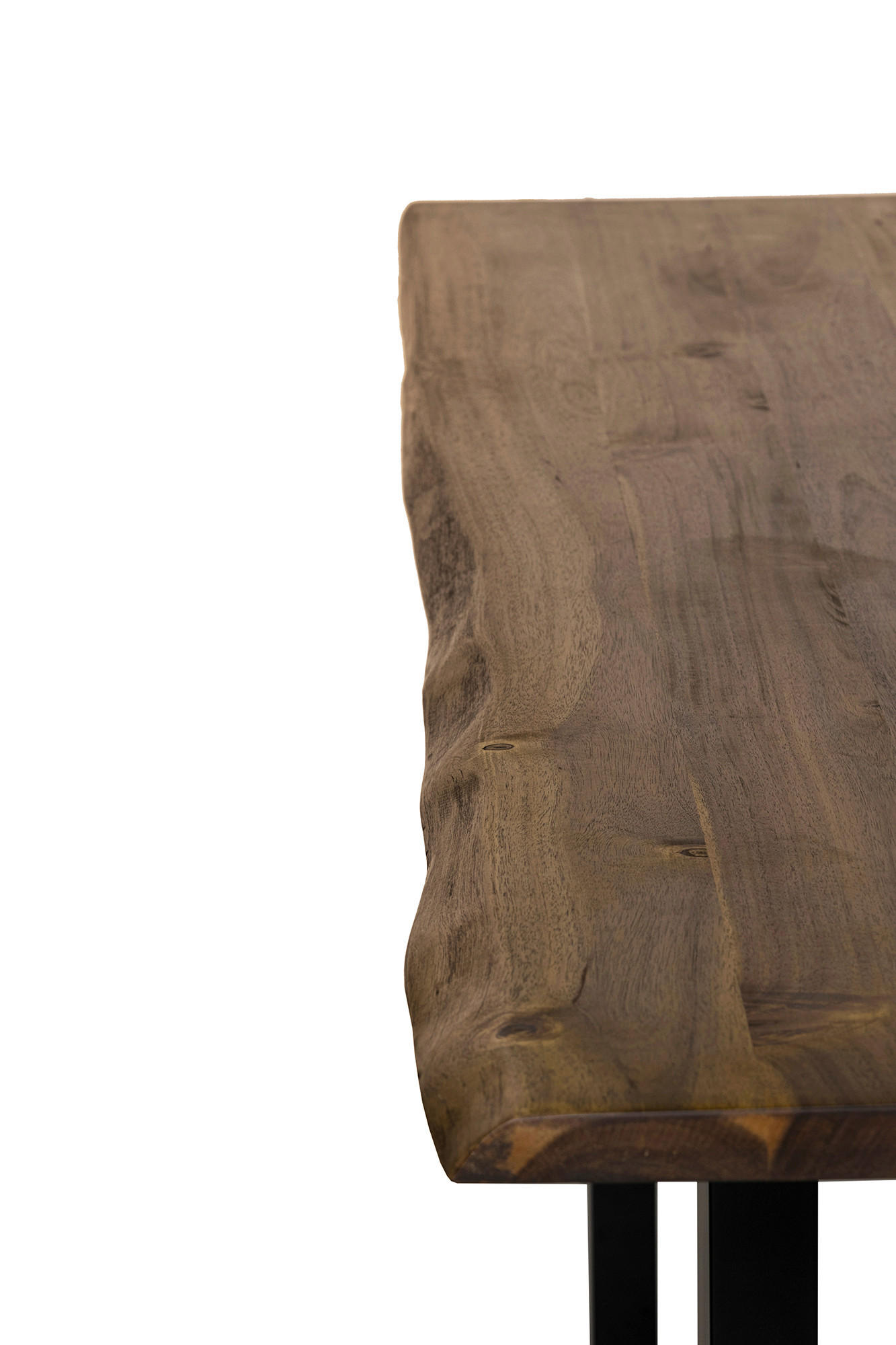 ESSTISCH in Holz 120/80/75 cm  - Walnussfarben/Schwarz, MODERN, Holz/Metall (120/80/75cm) - Livetastic