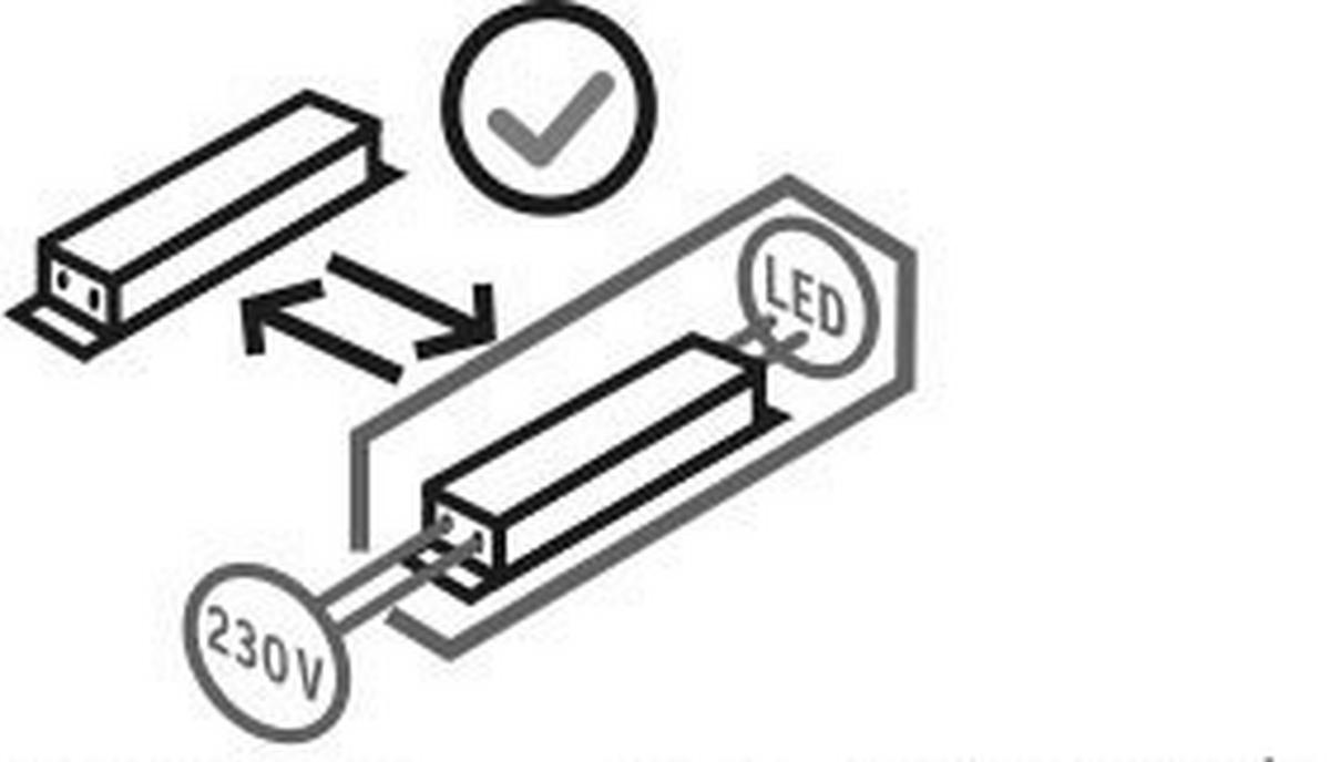 LED TRAKA  - bijela, Basics, plastika (300cm) - Paulmann