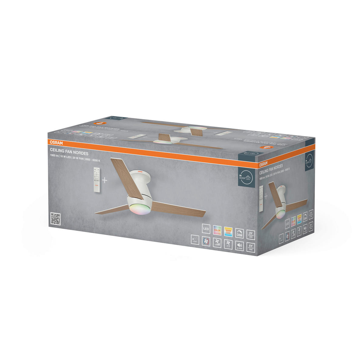 DECKENVENTILATOR - Design (106,5/27,5cm) - Osram