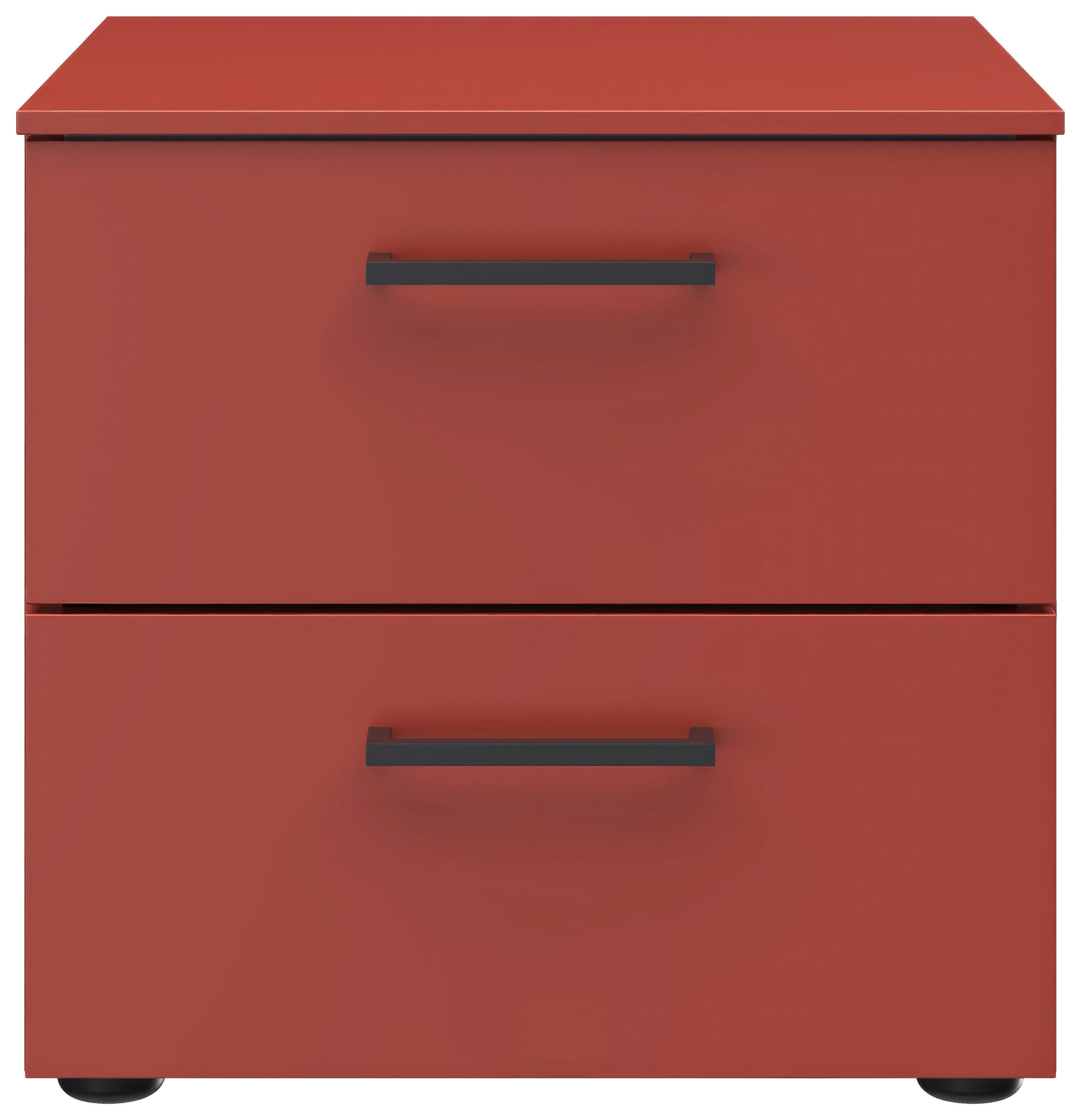 NACHTKÄSTCHEN 42/41/41 cm  in Rot, Koralle  - Koralle/Rot, MODERN, Holzwerkstoff/Kunststoff (42/41/41cm) - Novel