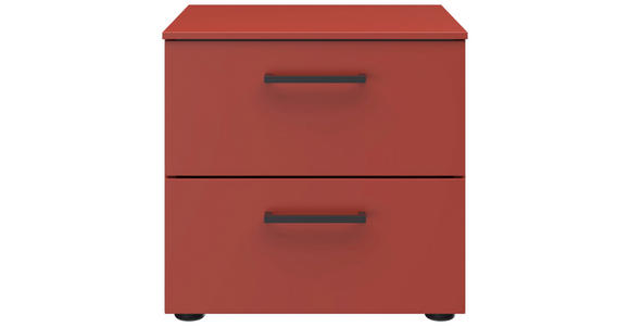 NACHTSCHRANK 42/41/41 cm  - Koralle/Rot, Design, Holzwerkstoff/Kunststoff (42/41/41cm) - Novel