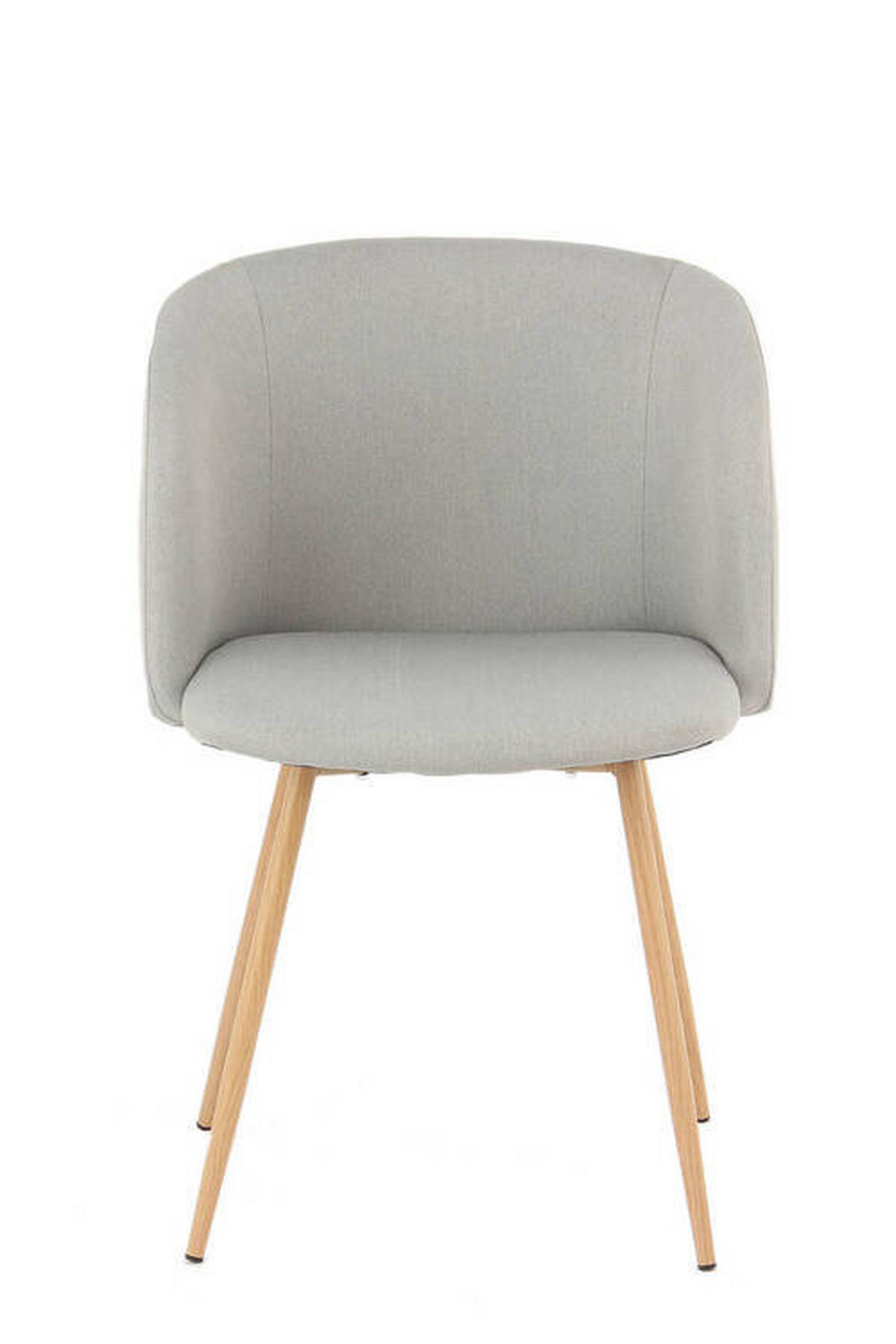 STOLSET 2 styck stål struktur  - grå, Design, metall/textil (54/84/56cm) - Kayoom