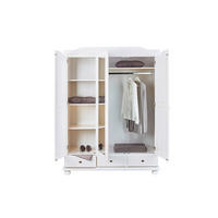 DREHTÜRENSCHRANK  in Weiß  - Weiß, KONVENTIONELL, Holz (150/198/56cm) - Livetastic