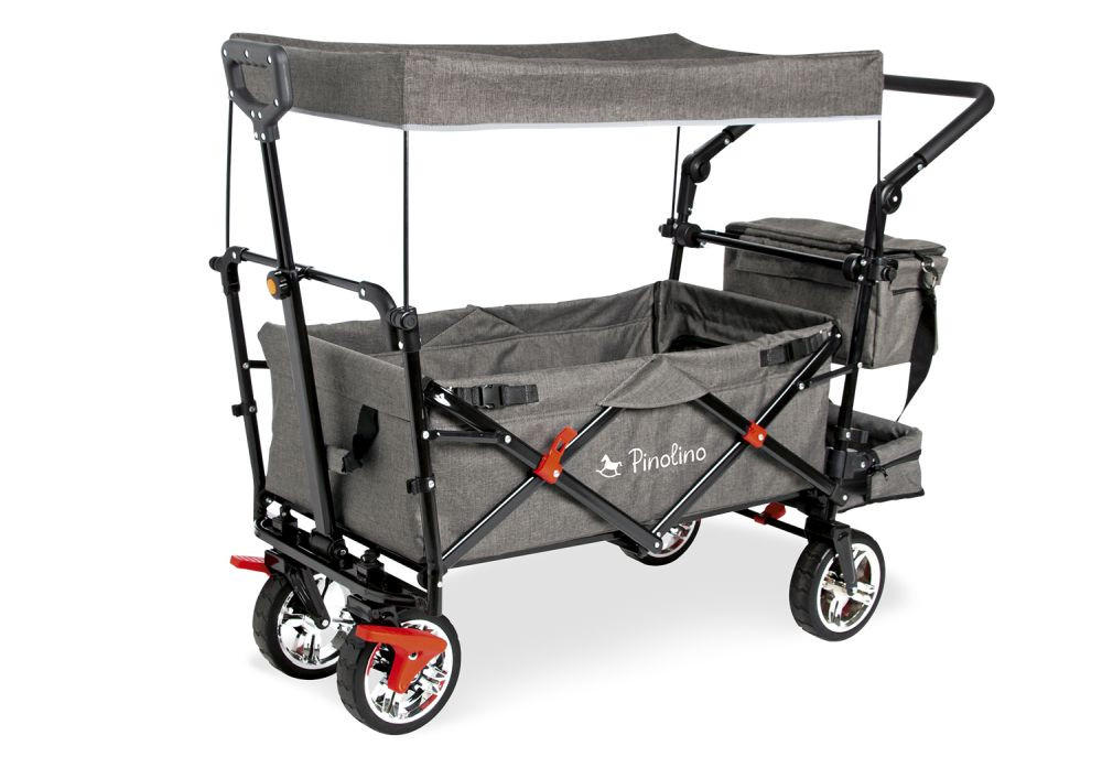 BOLLERWAGEN  Addplus   - Grau, Basics, Textil/Metall (120/56/67cm) - Pinolino