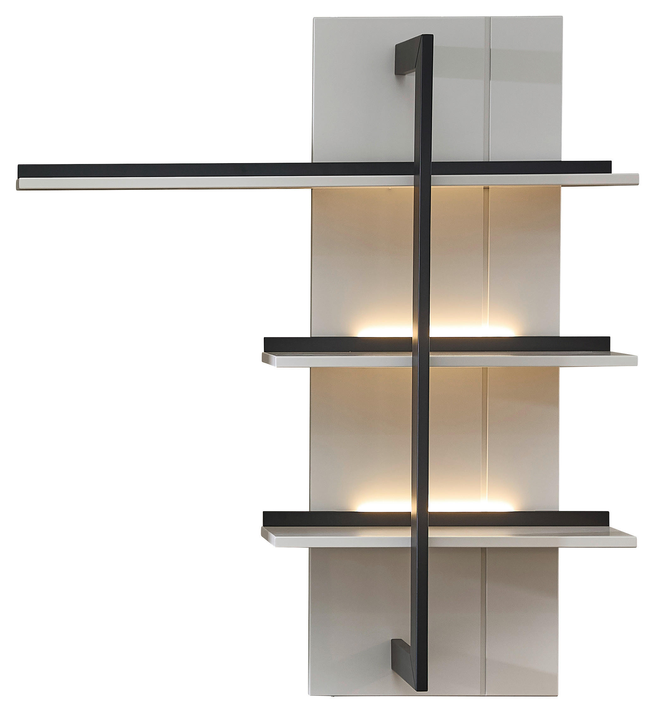 WANDBOARD Hellgrau, Sahara  - Hellgrau/Sahara, Design, Glas/Holzwerkstoff (120/137/31cm) - Novel