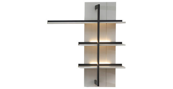 WANDBOARD Hellgrau, Sahara - Hellgrau/Sahara, Design, Glas/Holzwerkstoff (120/137/31cm) - Novel
