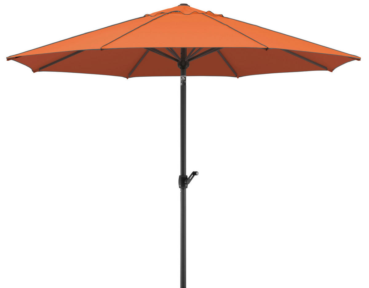 SONNENSCHIRM 300 cm Terracotta  - Anthrazit/Terracotta, Basics, Textil/Metall (300/275/300cm) - Schneider