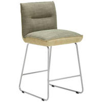 TRESENSTUHL in Metall, Textil Grün, Edelstahlfarben, Hellgrün  - Edelstahlfarben/Hellgrün, Design, Textil/Metall (48/92/54cm) - Dieter Knoll