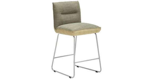 TRESENSTUHL in Grün, Edelstahlfarben, Hellgrün - Edelstahlfarben/Hellgrün, Design, Textil/Metall (48/92/54cm) - Dieter Knoll