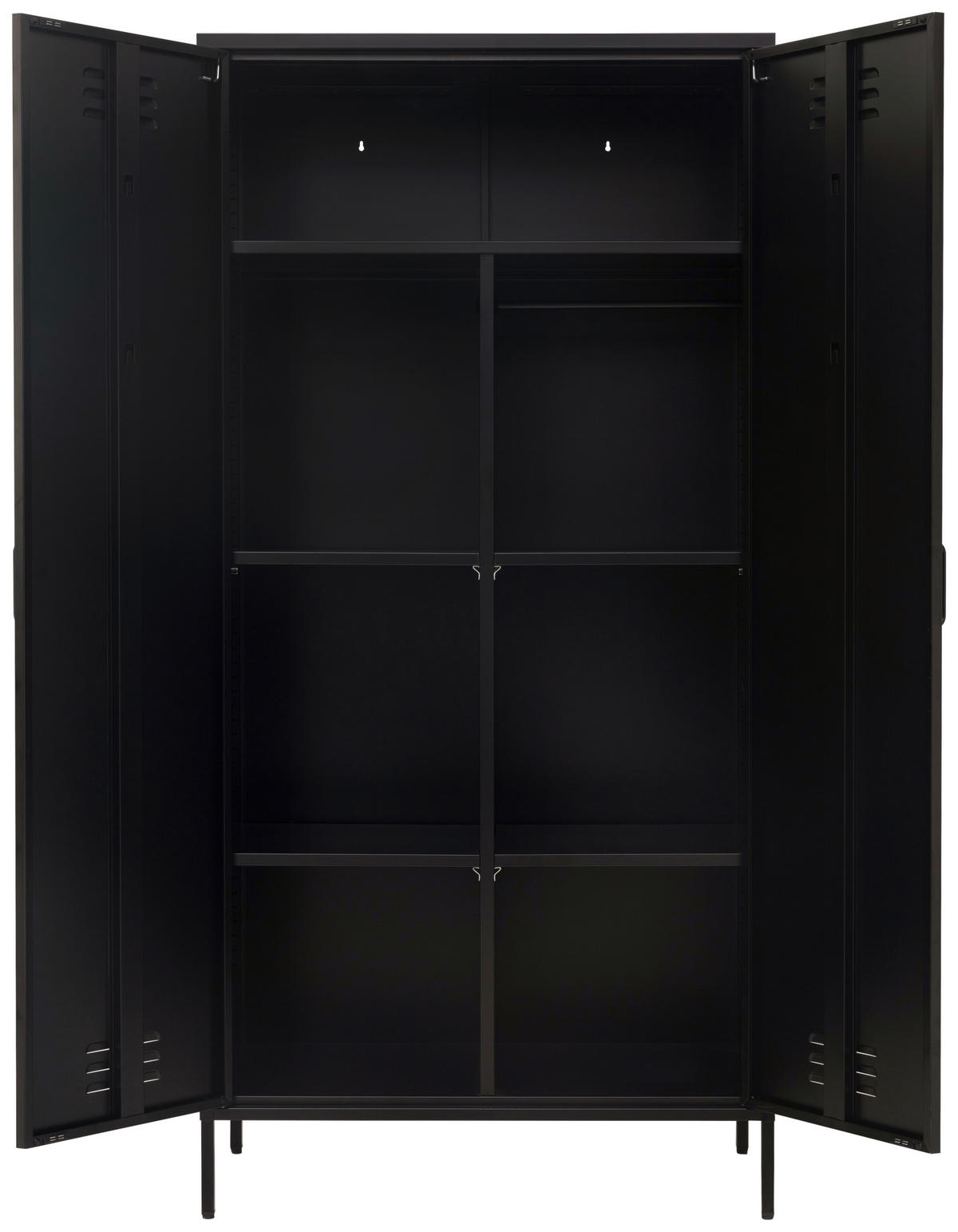 HIGHBOARD  in 80/185/40 cm  - Schwarz, Design, Metall (80/185/40cm) - MID.YOU