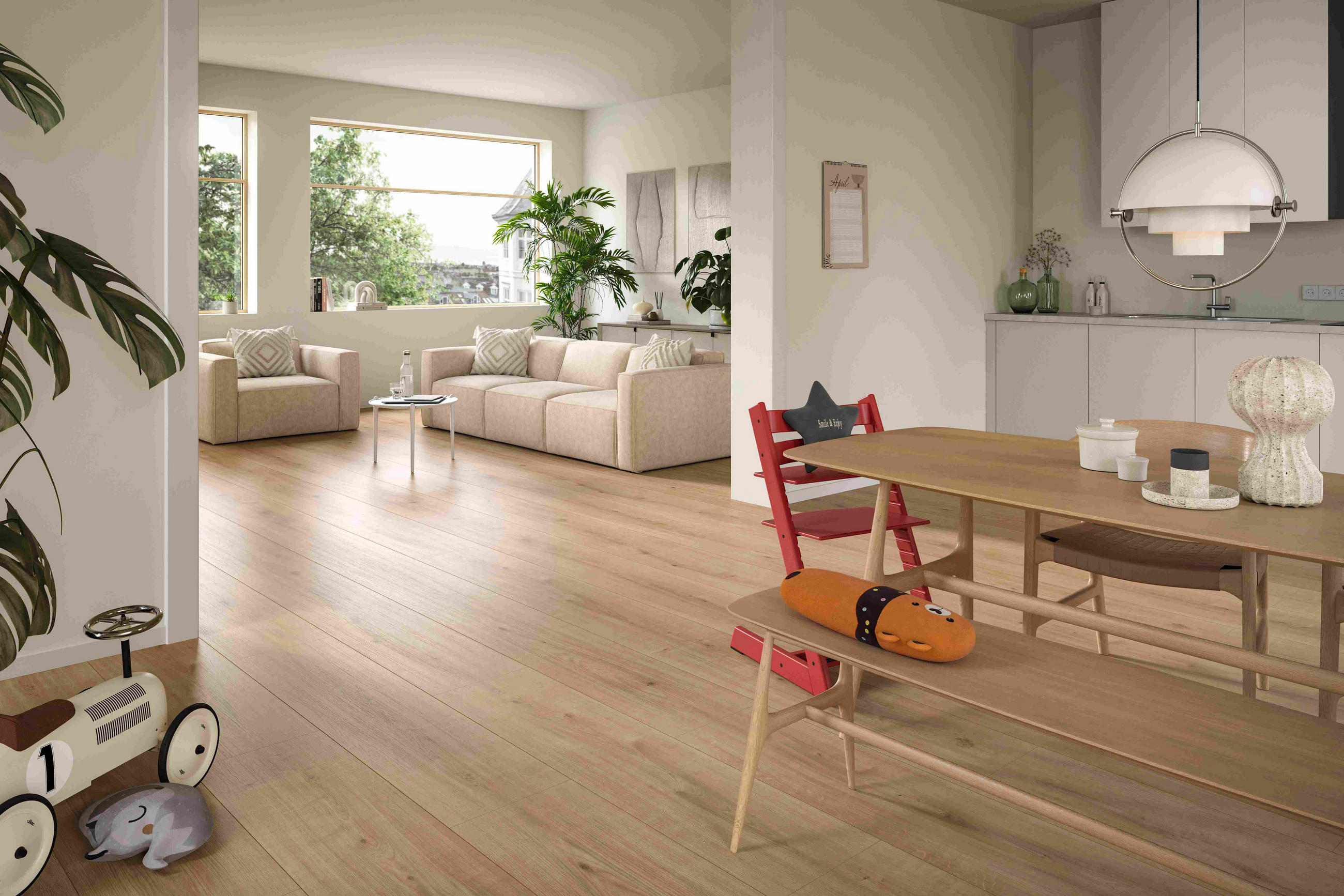 LAMINATBODEN Ortega Eiche  per  m² - KONVENTIONELL, Holzwerkstoff (129,2/32,7/0,8cm) - Venda