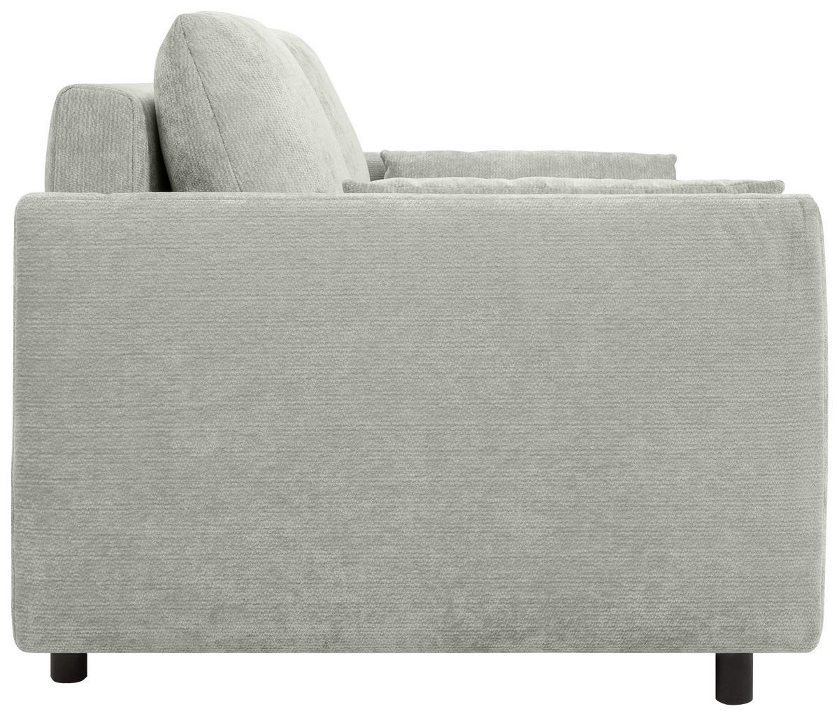 SCHLAFSOFA Chenille Silberfarben  - Silberfarben/Schwarz, KONVENTIONELL, Kunststoff/Textil (161/90/108cm) - Carryhome
