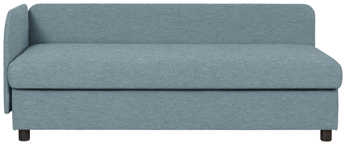 LIEGE in Blau  - Wengefarben/Blau, MODERN, Holz/Textil (206/80/94cm) - Joka