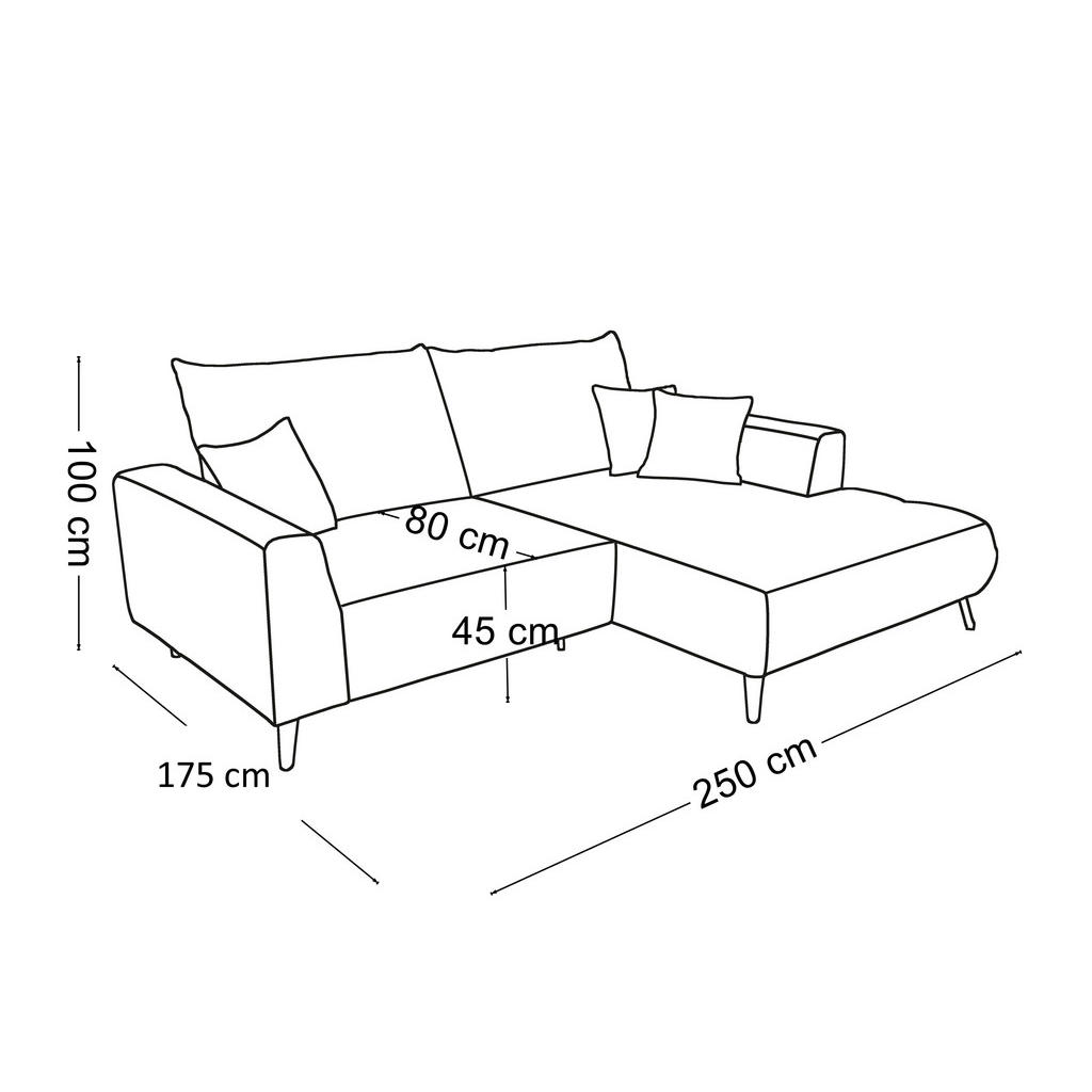 Thumbnail - Carryhome Ecksofa, Anthrazit, Textil, 2-Sitzer, Füllung: Schaumstoff, Silikon,Schaumstoff, Silikon, Ottomane links, L-Fo...