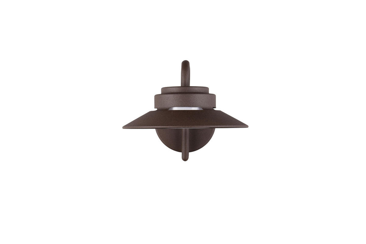 AUSSENWANDLEUCHTE Atrato 26/16,5 cm  - Rostfarben/Weiß, KONVENTIONELL, Kunststoff/Metall (26/16,5cm) - Trio Leuchten