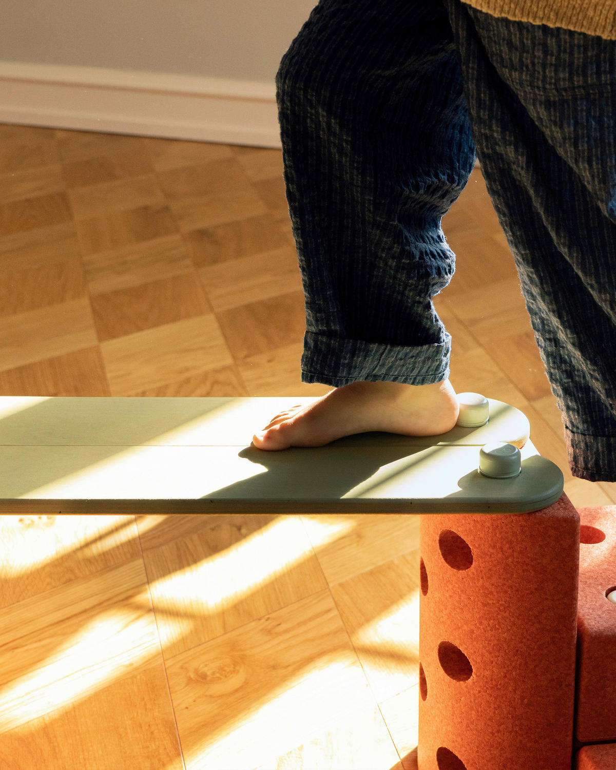 KONSTRUKCIONA IGRAČKA - svetlozelena, Osnovno, drvo/plastika (70/10/1.4cm) - MODU