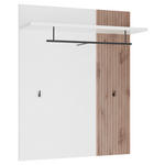 GARDEROBENPANEEL  in 90/112/30 cm  - Eichefarben/Weiß, Design, Holzwerkstoff (90/112/30cm) - Voleo
