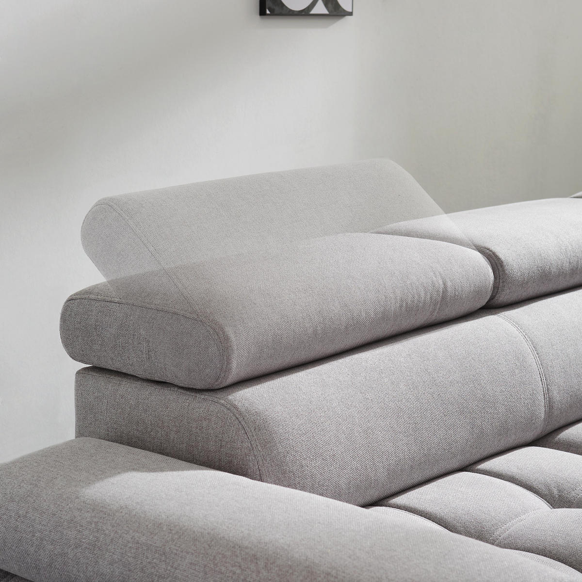 ECKSOFA Anthrazit Webstoff  - Anthrazit/Schwarz, Design, Textil/Metall (263/223cm) - Welnova