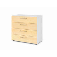 AKTENSCHRANK Weiß, Ahornfarben  - Ahornfarben/Weiß, Basics, Holzwerkstoff (80/74,8/41,7cm) - Venda