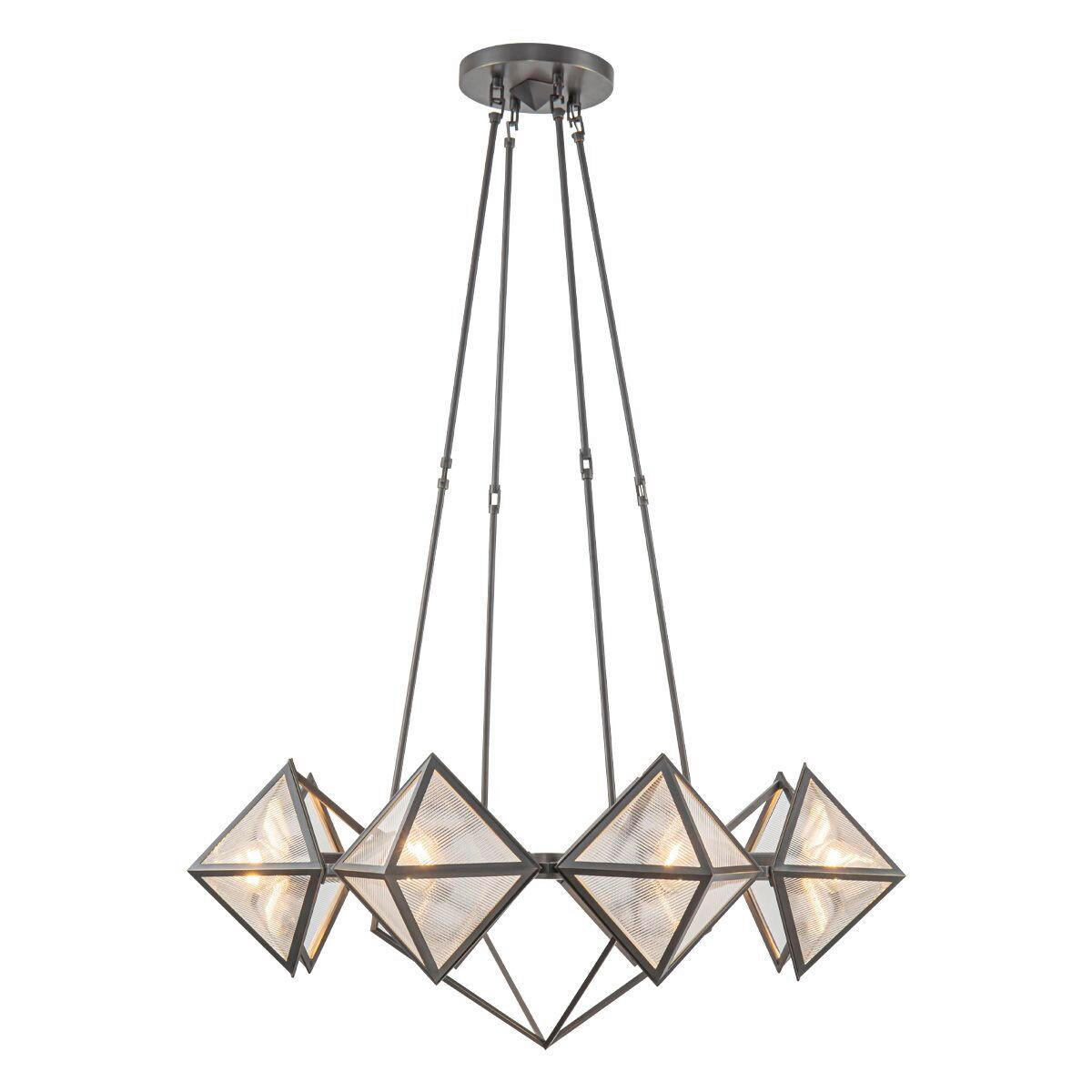 KRONLEUCHTER 29,5/76,2 cm   - Bronzefarben, KONVENTIONELL, Glas/Metall (29,5/76,2cm) - Elstead Lighting
