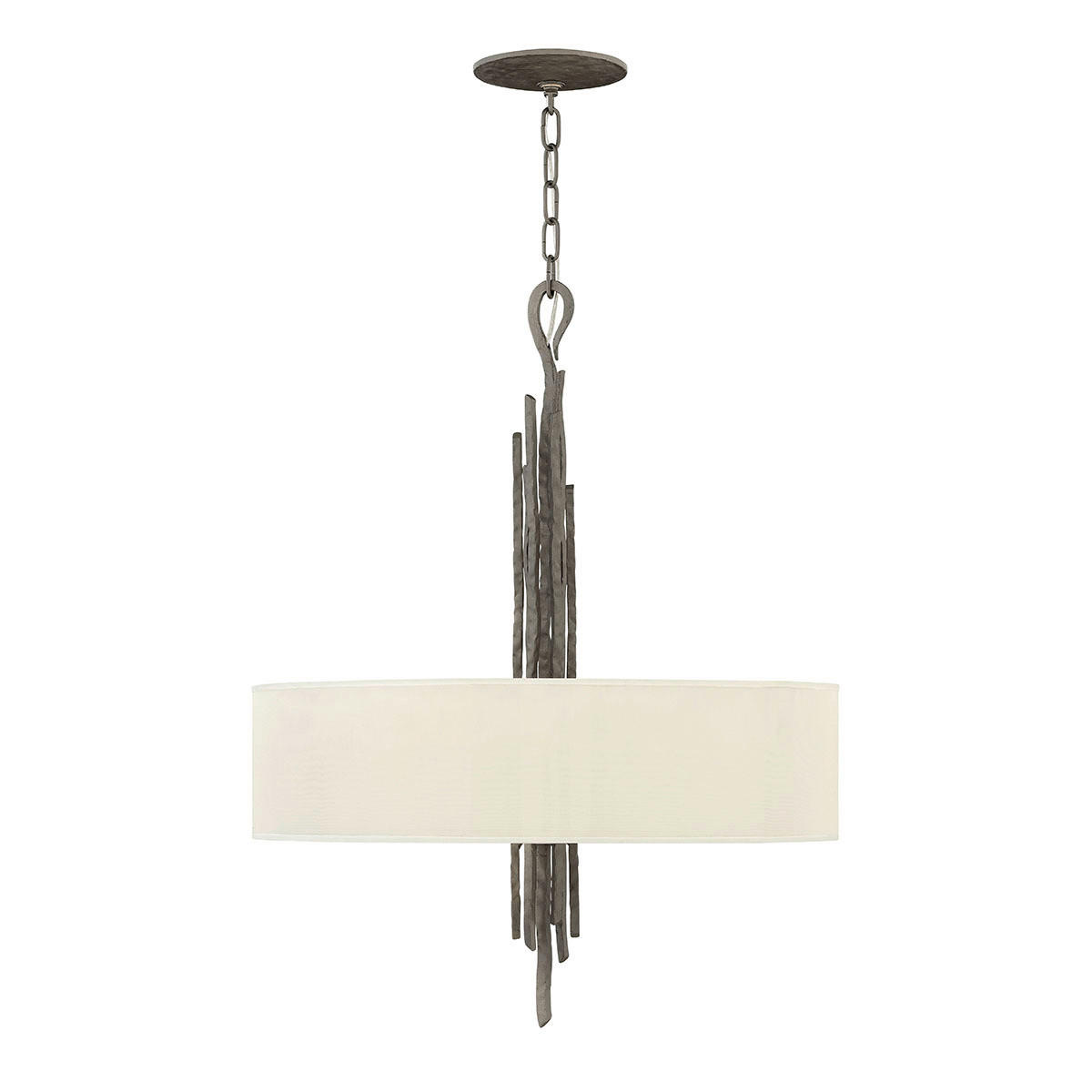 HÄNGELEUCHTE 61/61/91,5 cm  - Dunkelbraun, LIFESTYLE, Metall (61/61/91,5cm) - Elstead Lighting