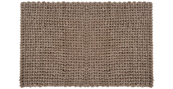 BADEMATTE Taupe 60/90 cm  - Taupe, Design, Kunststoff/Textil (60/90cm) - Esposa