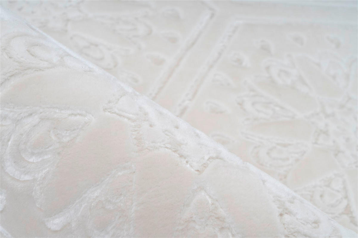 LÄUFER 80/300 cm Monroe 225 Weiß  - Weiß, KONVENTIONELL, Kunststoff/Textil (80/300cm)