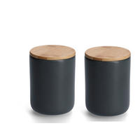 VORRATSDOSENSET  - Schwarz, Basics, Keramik (25,5/25,5/15cm) - Zeller Present