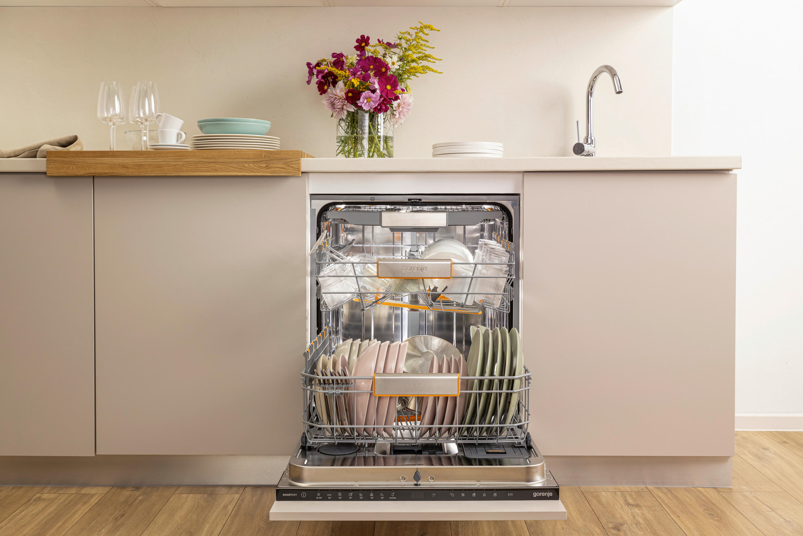 GESCHIRRSPÜLER GI673B90X  - Edelstahlfarben, Trend, Kunststoff/Metall (59,8/81,6/57,5cm) - Gorenje