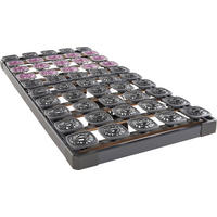 TELLERLATTENROST 80/200 cm  - Schieferfarben, Basics, Holz (80/200cm) - Tempur