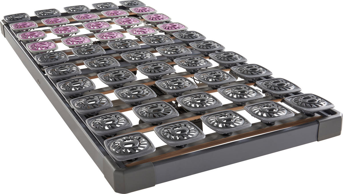 TELLERLATTENROST 80/200 cm  - Schieferfarben, Basics, Holz (80/200cm) - Tempur