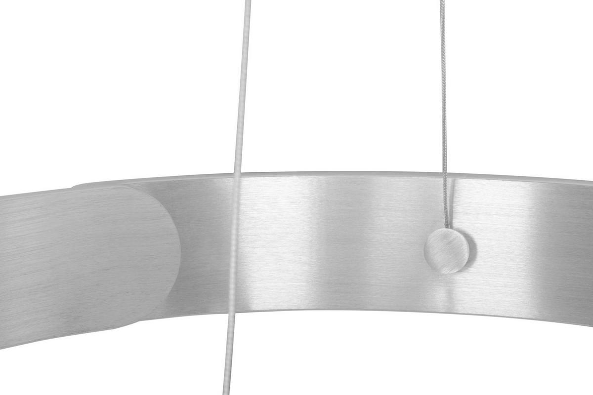 ZÁVESNÉ LED SVIETIDLO, 63/64/150 cm  - hliníková, Design, kov (63/64/150cm) - Dieter Knoll