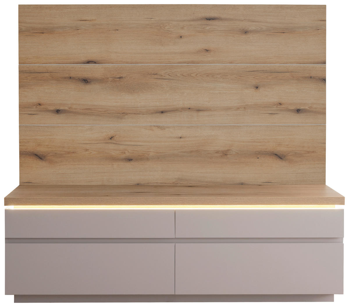 WOHNWAND  in Kaschmir  180/164/40 cm  - Kaschmir, Design, Holzwerkstoff (180/164/40cm) - Livetastic