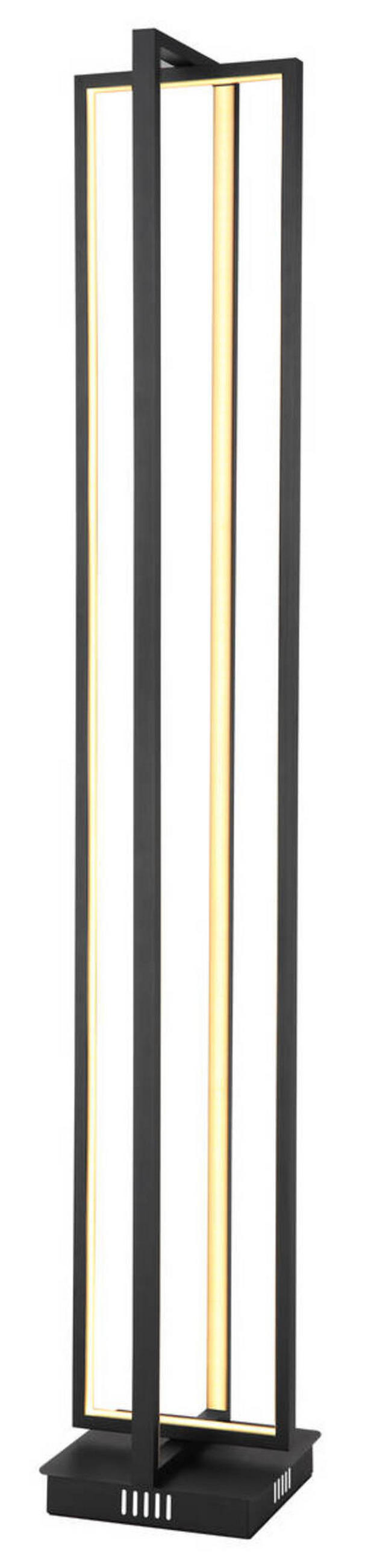 LED-GOLVLAMPA 20/20/123 cm    - opal/svart, Design, metall/plast (20/20/123cm) - Globo