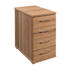 ANSTELLCONTAINER Kernbuche furniert, teilmassiv Buchefarben - Buchefarben, KONVENTIONELL, Holz/Kunststoff (40/75/80cm) - LINEA NATURA