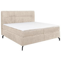 BOXSPRINGBETT 160/200 cm  in Champagner  - Champagner/Schwarz, Design, Textil/Metall (160/200cm) - Esposa